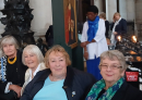 Tynemouth ladies travelled down by train